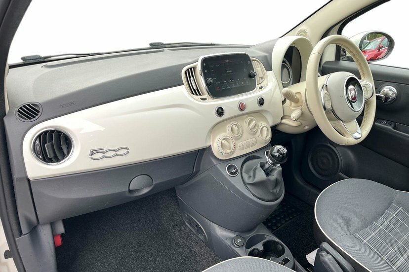 Fiat 500 1.2 Lounge Hatchback 69 Bhp White #6