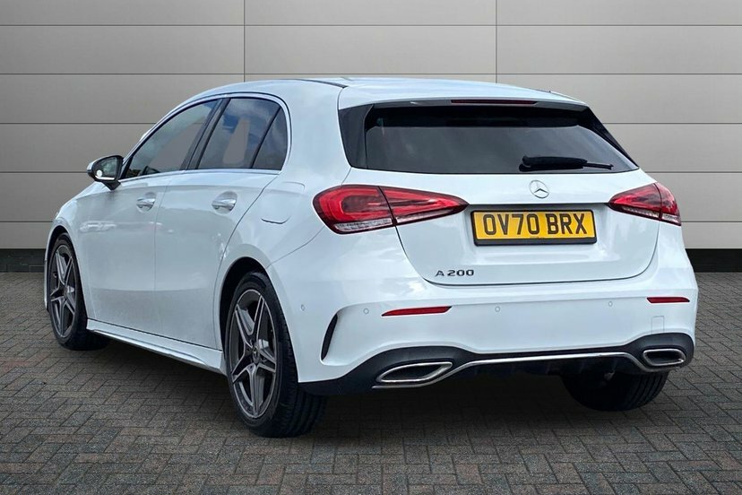 Mercedes-Benz A Class A200 Amg Line Premium Plus 2 Hatchback Petro OV70BRX White #2