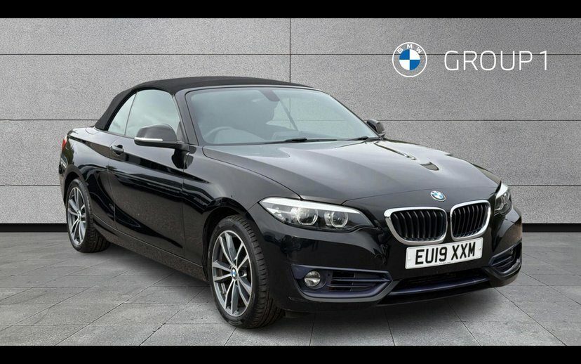BMW 2 Series 218I Sport Convertible Black