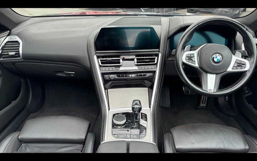 BMW 8 Series 840I Convertible Black #4