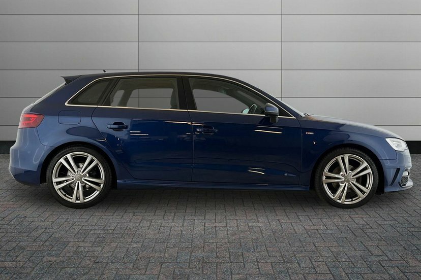 Audi A3 2.0 Tdi S Line Sportback Blue #4