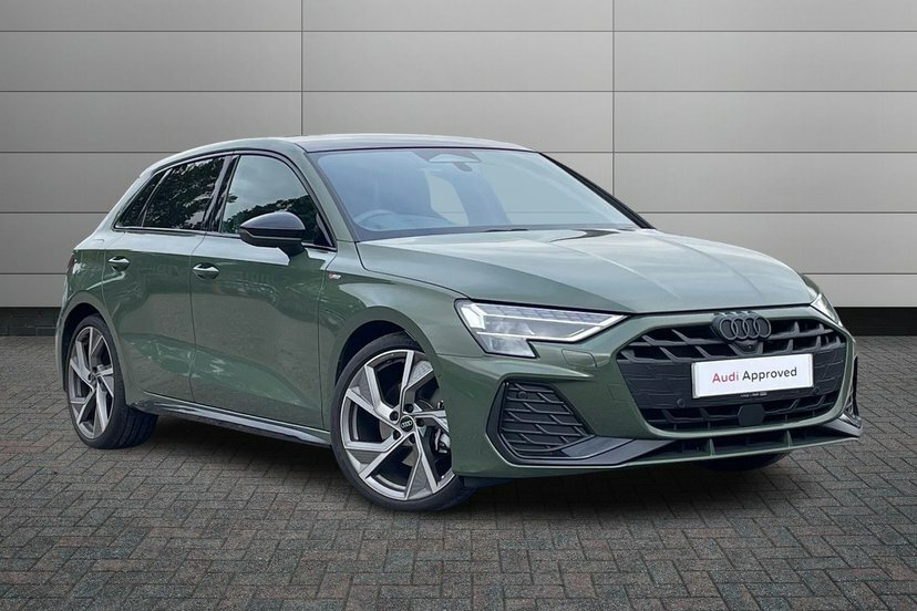 Audi A3 1.5 Tfsi Black Edition Sportback S Tron Green