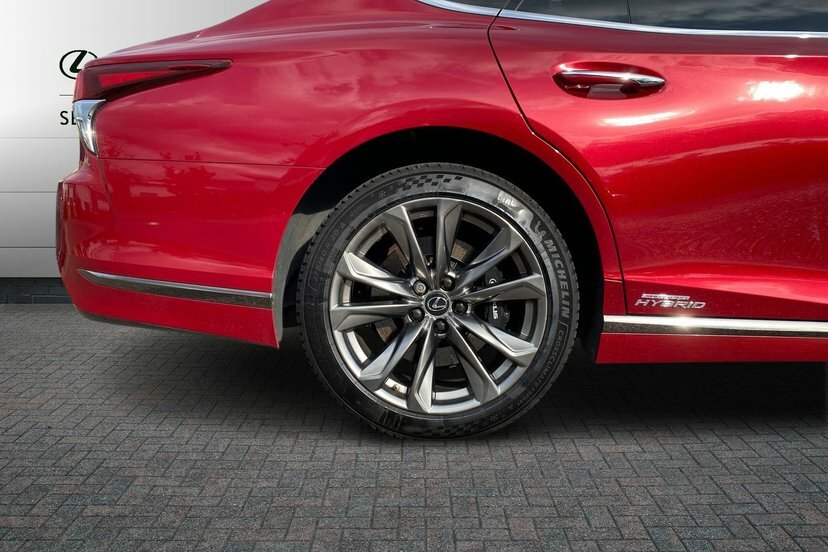 Lexus LS 3.5 500H V6 F Sport Saloon Hybrid E-cvt Red #4
