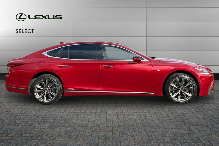 Lexus LS 3.5 500H V6 F Sport Saloon Hybrid E-cvt Red #3