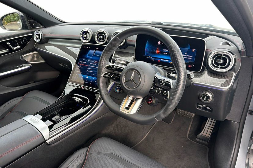 Mercedes-Benz C Class Amg Line Silver #5