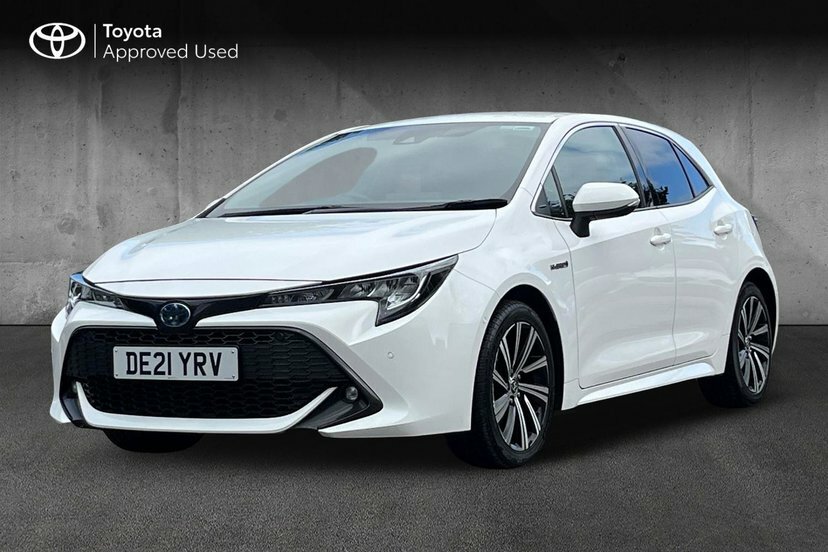 Toyota Corolla 1.8 Vvt-h Gpf Design Hatchback Hybrid C White #3