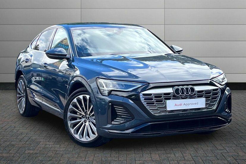 Audi Q8 e tron 55 S Line Sportback Quattro 114K Blue