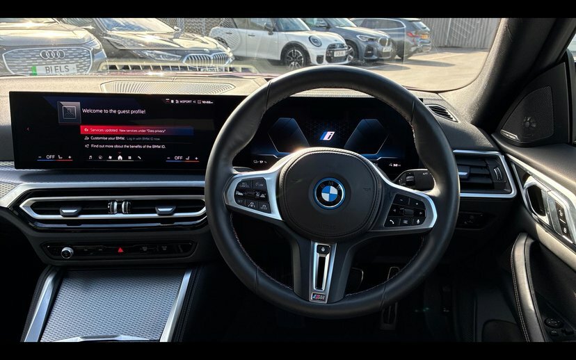 BMW i4 I4 M50 Red #5