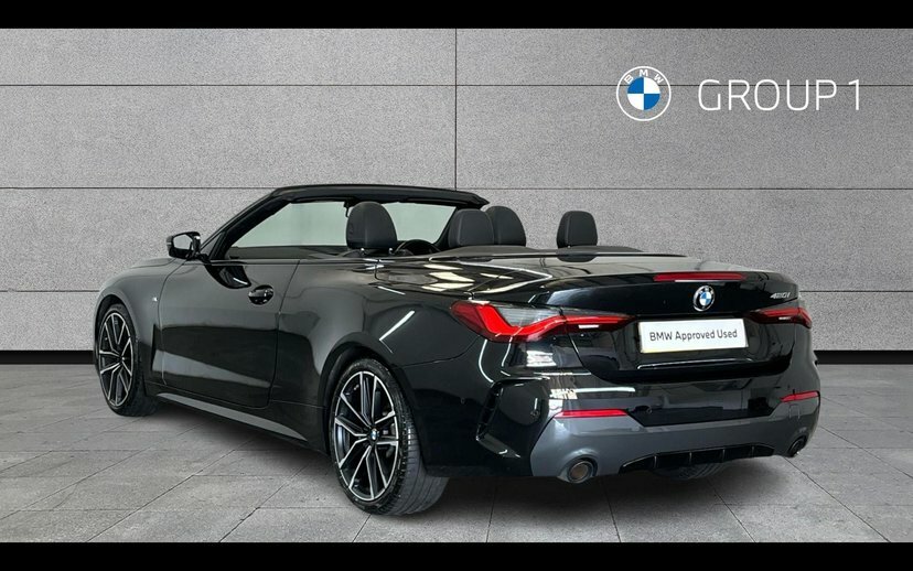 BMW 4 Series 420I M Sport Convertible Black #2