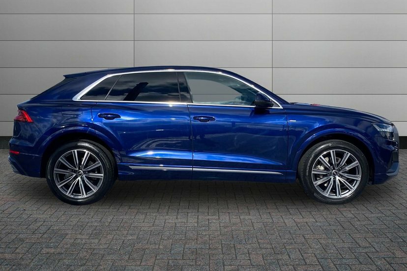 Audi Q8 3.0 Tfsi V6 55 S Line Suv Tiptronic Qua Blue #4