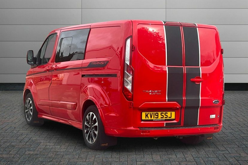 Ford Transit Custom 2.0 310 Ecoblue Sport Crew Van Double Cab 6Dr Dies KV19SSJ Red #3