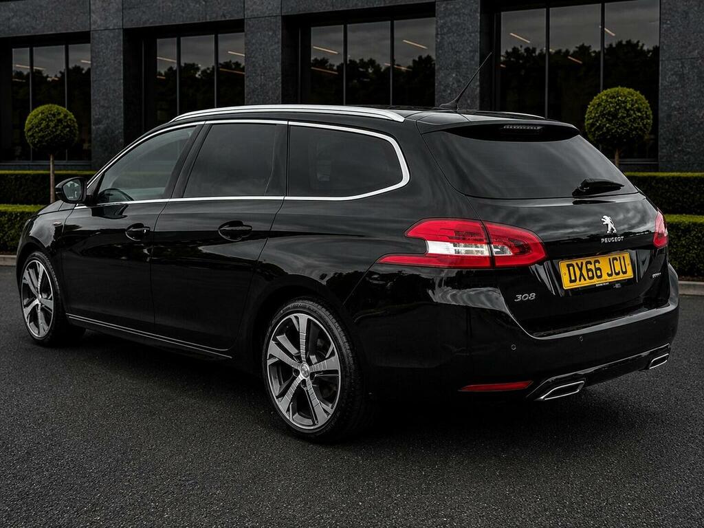 Peugeot 308 SW Estate 1.6 Bluehdi Gt Line Euro 6 Ss 2016 Black #6