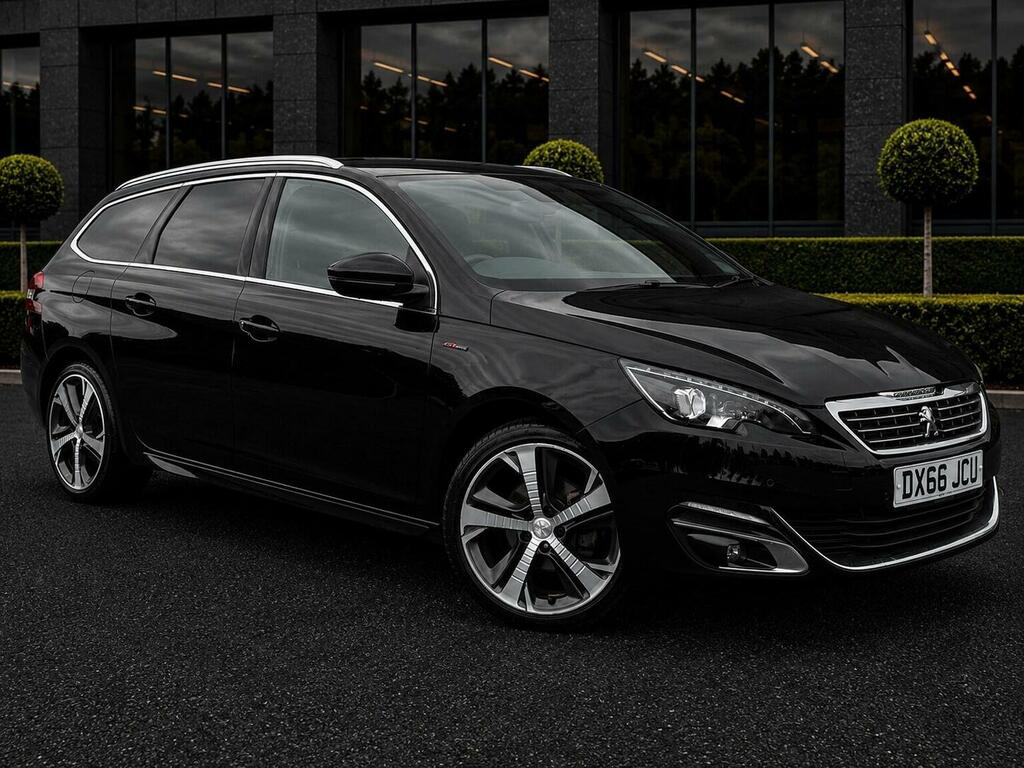 Peugeot 308 SW Estate 1.6 Bluehdi Gt Line Euro 6 Ss 2016 Black #3