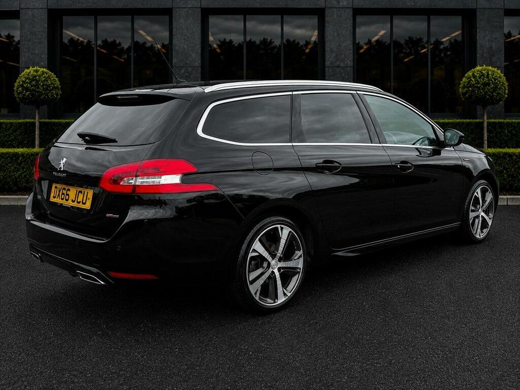 Peugeot 308 SW Estate 1.6 Bluehdi Gt Line Euro 6 Ss 2016 Black #4