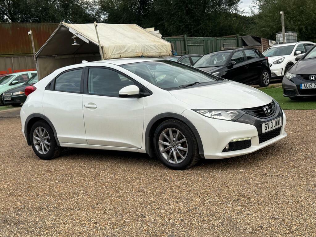 Honda Civic 1.8 I-vtec Es Euro 5 S S White #6