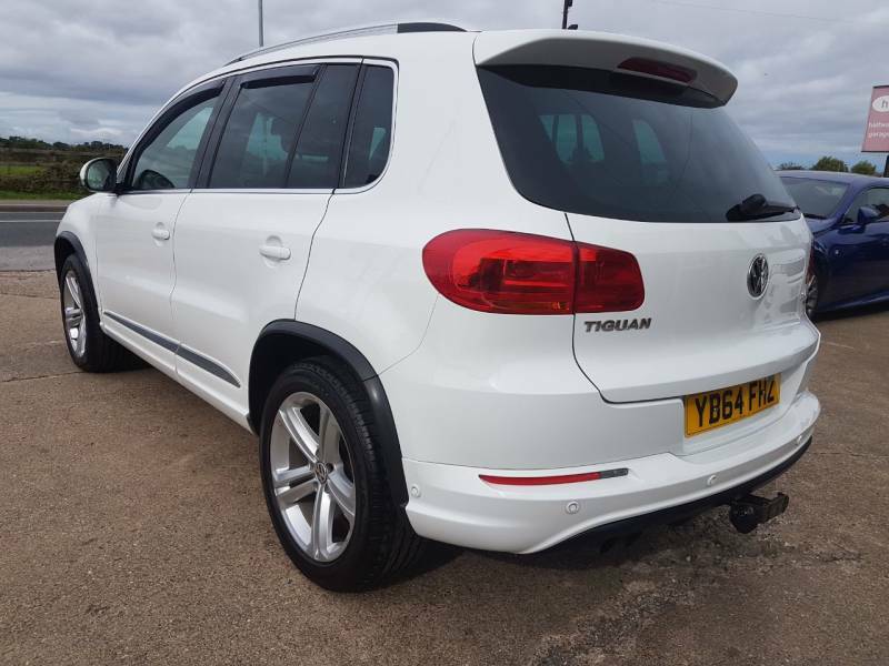 Volkswagen Tiguan 2.0 Tdi Bluemotion Tech R-line Dsg White #4