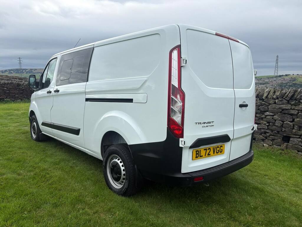 Ford Transit Custom 2.0 Ecoblue 130Ps Low Roof Dcab Leader Van White #5