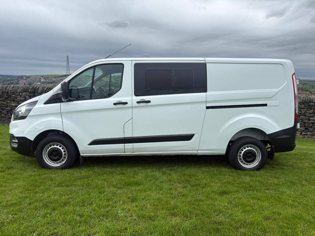 Ford Transit Custom 2.0 Ecoblue 130Ps Low Roof Dcab Leader Van White #6