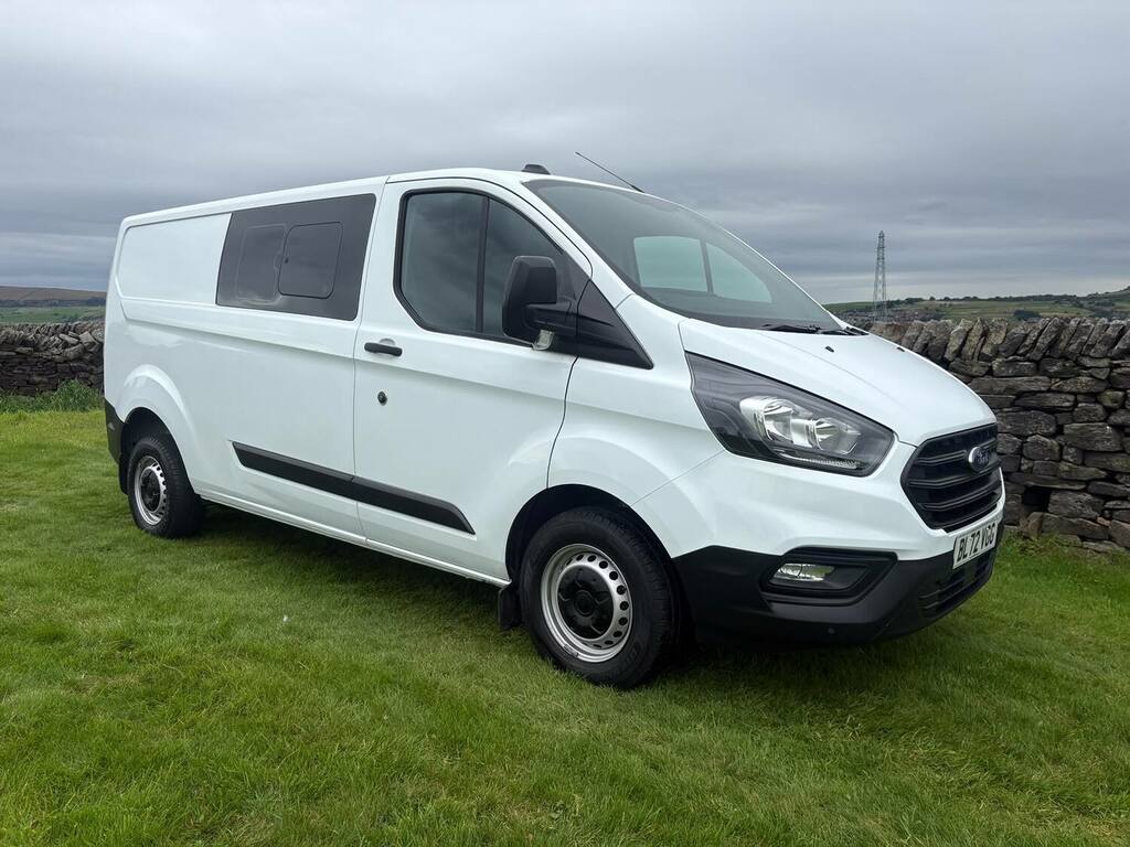 Ford Transit Custom 2.0 Ecoblue 130Ps Low Roof Dcab Leader Van White