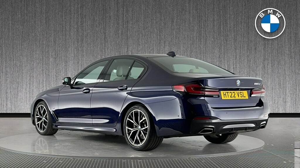 BMW 5 Series 2.0 520D Mht M Sport Steptronic Euro 6 Ss Blue #2