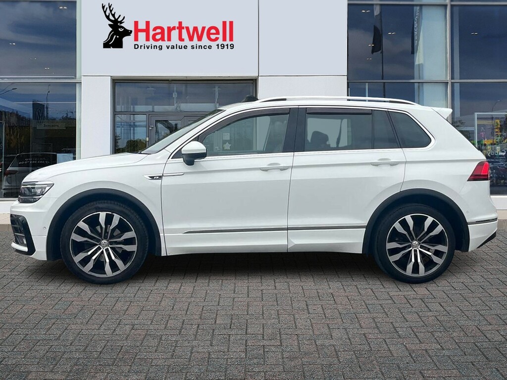 Volkswagen Tiguan 2.0 Tdi R-line Tech Suv Dsg Euro 6 Ss White #6