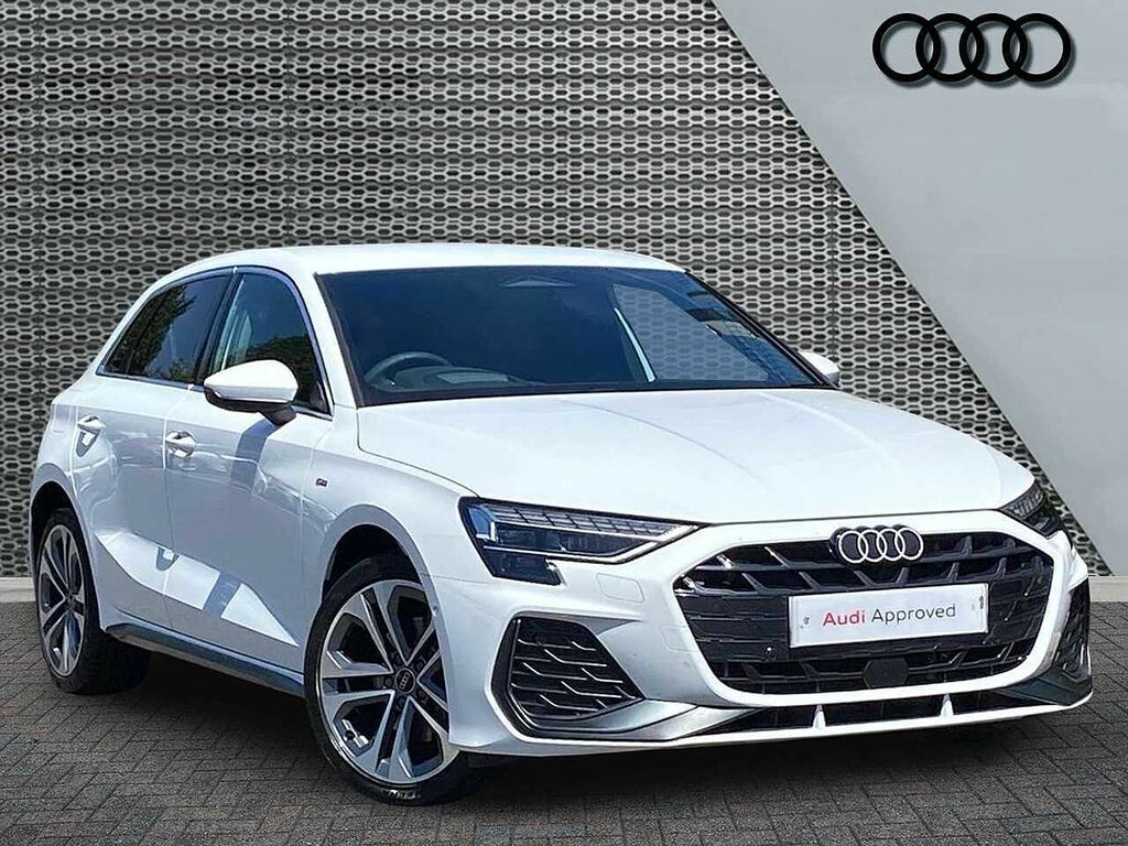 Audi A3 1.5 Tfsie S Line Sportback Plug-in Hybr White