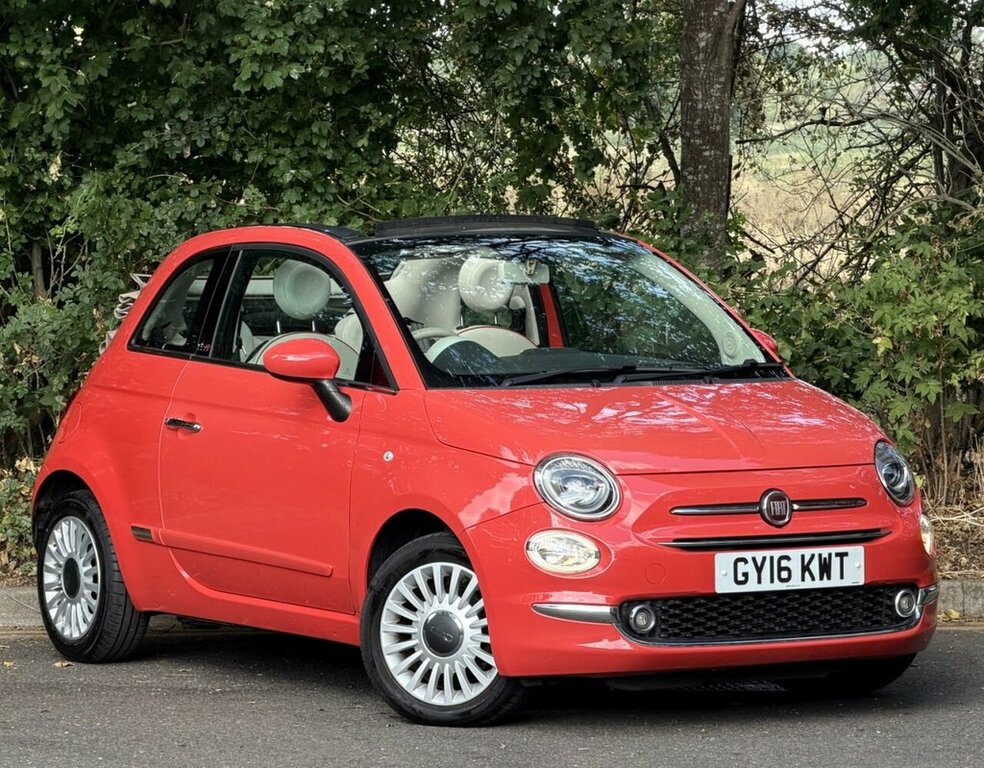 Fiat 500C Convertible Pink