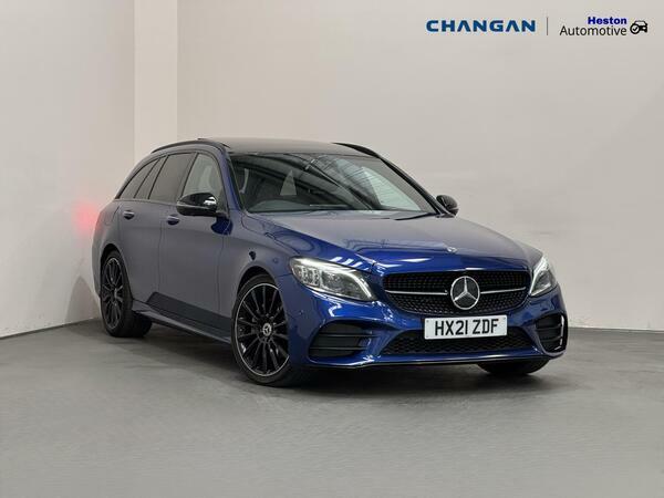 Mercedes-Benz C Class 2.0 C220d Amg Line Edition Premium Plus Estate 5 Blue