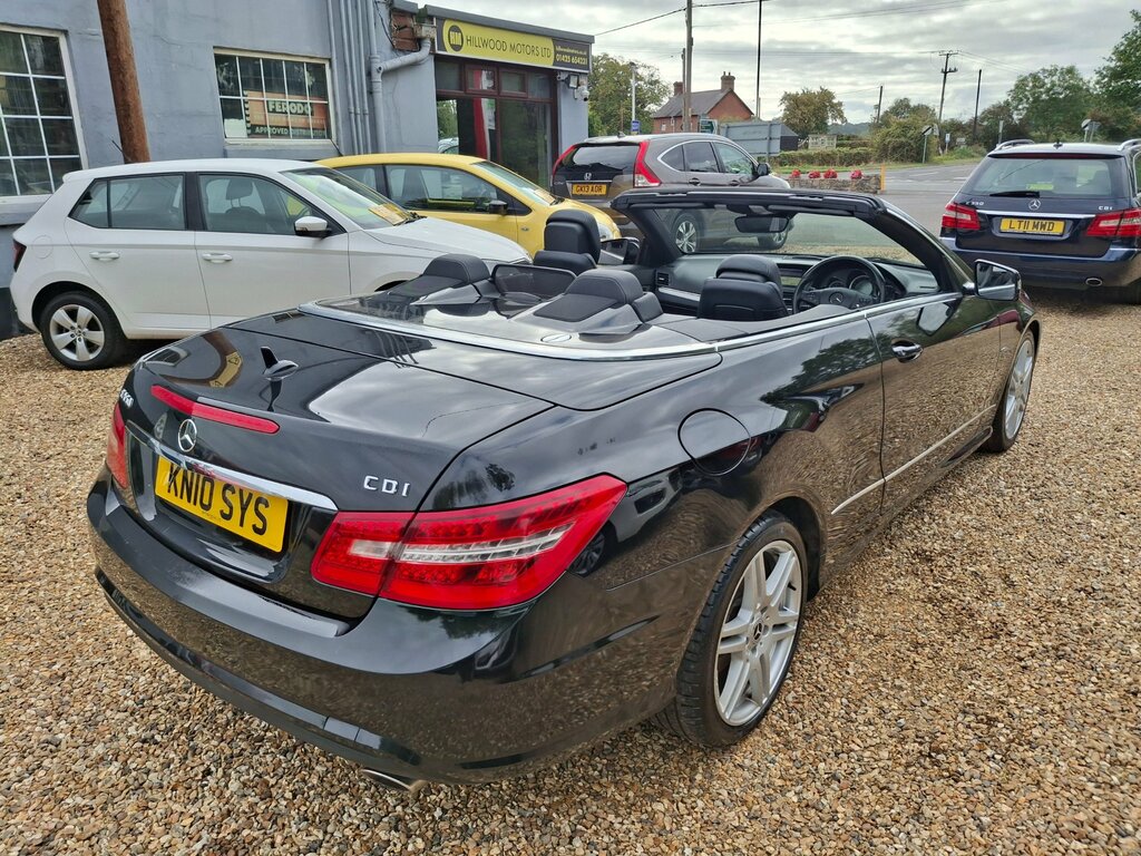Mercedes-Benz E Class 3.0 E350 Cdi V6 Blueefficiency Sport Cabriolet Black #3