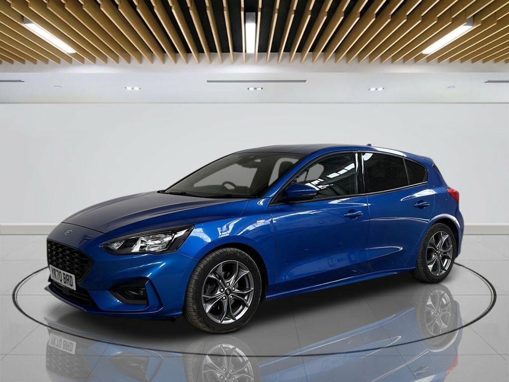 Ford Focus 1L St-line YK70BHD Blue #4