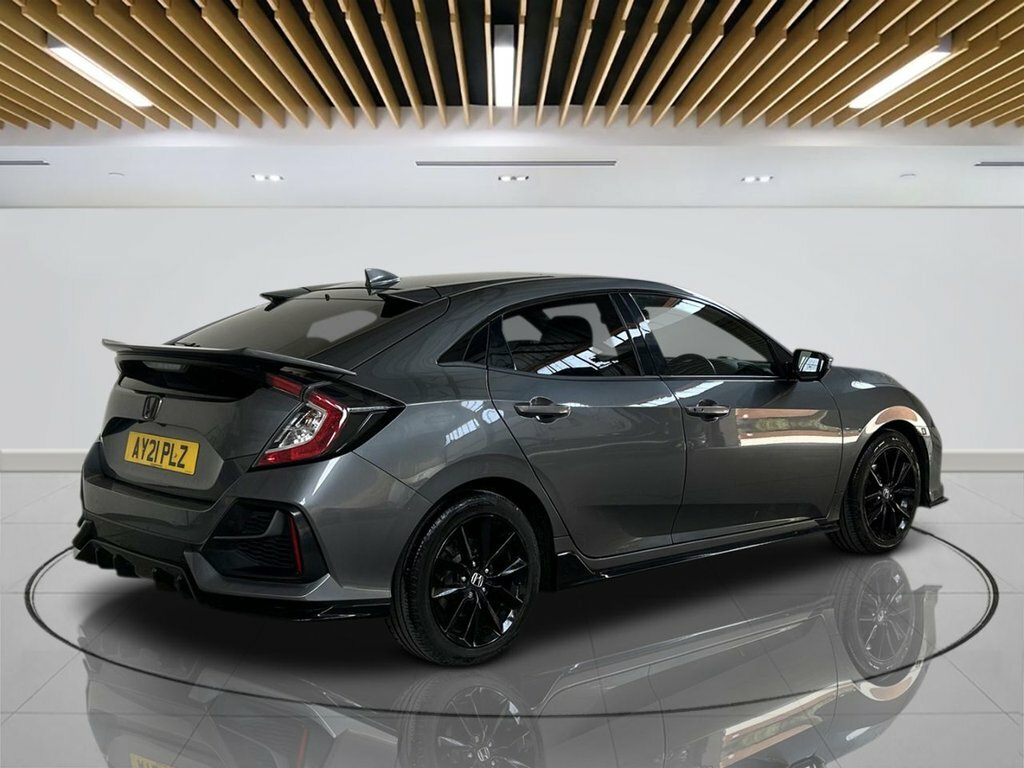 Honda Civic Ex White #8
