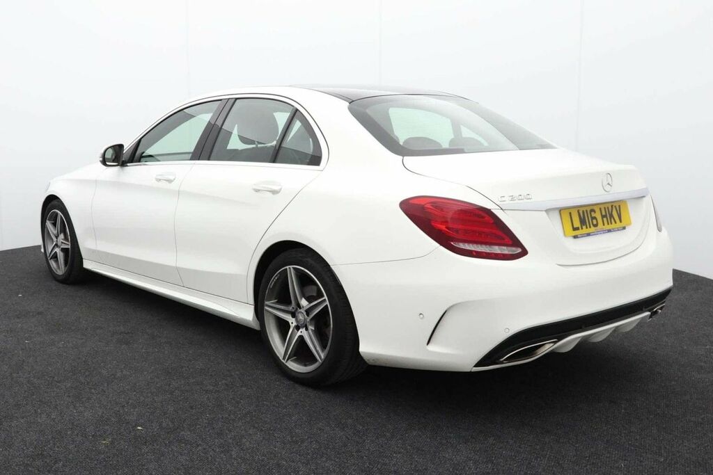 Mercedes-Benz C Class 2.0 C200 Amg Line Premium White #5
