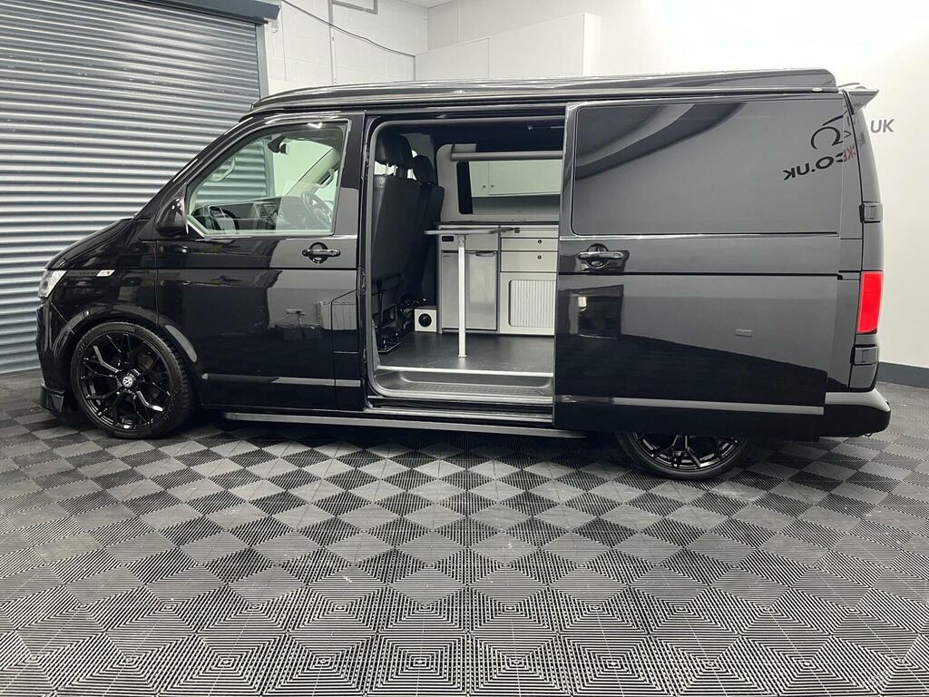 Volkswagen Transporter Panel Van 2.O T28 Highline Camper 202020 Black #3