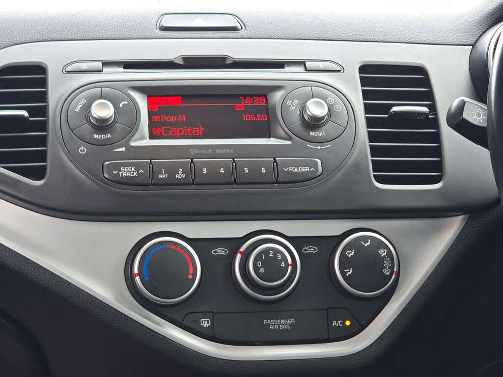 Kia Picanto 1.0 1 Air Hatchback Euro 6 65 B Silver #6