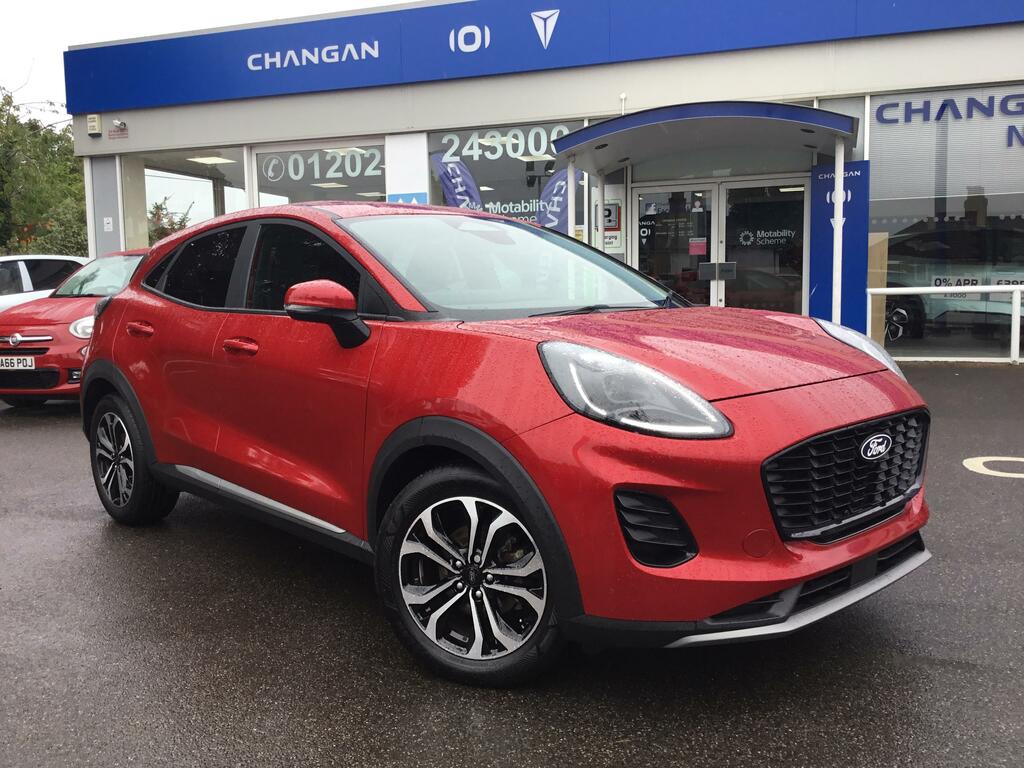 Ford Puma 1.0T Ecoboost Mhev Titanium Suv Hybrid Red