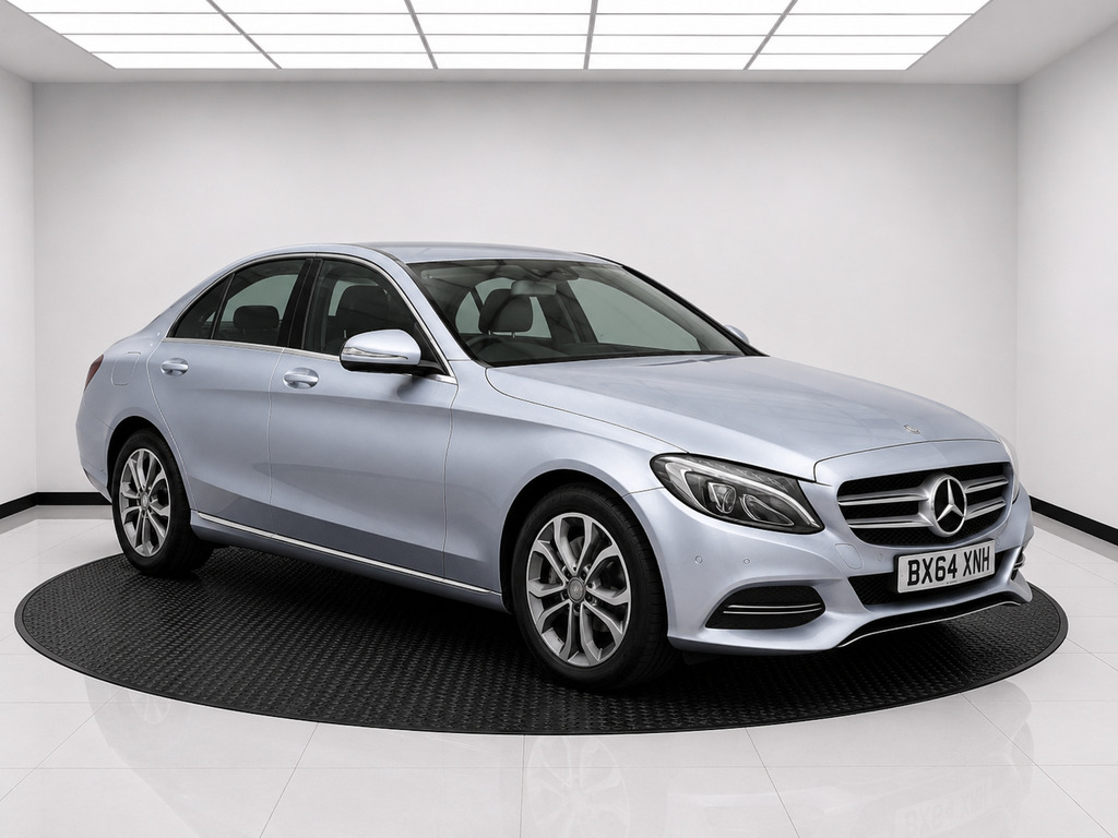 Mercedes-Benz C Class 2.0 C200 Sport Saloon 7G-tronic Euro 6 Silver