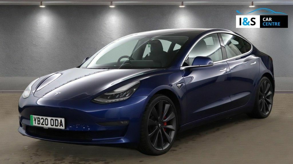 Tesla Model 3 Motor Performance Saloon Blue #2