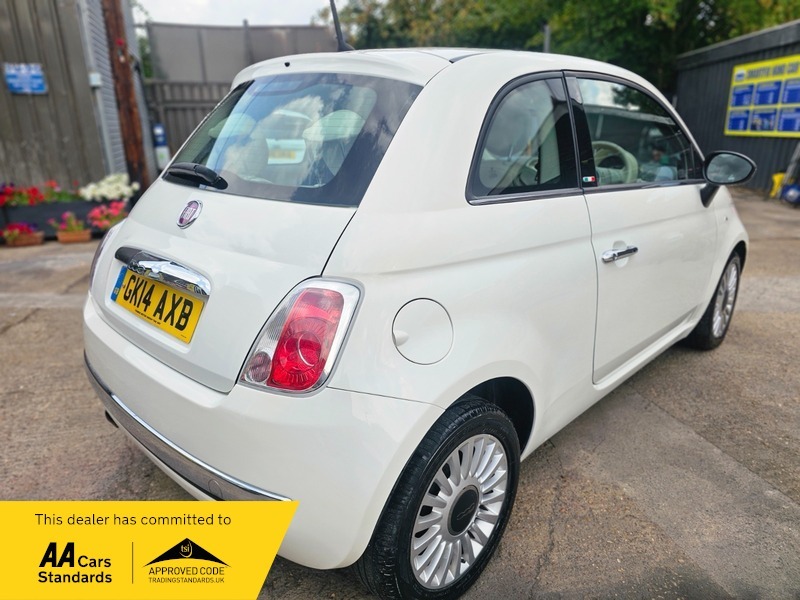 Fiat 500 0.9 Twinair Lounge Hatchback White #3