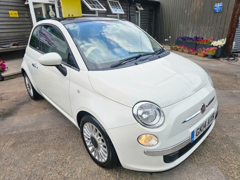 Fiat 500 Lounge White #9