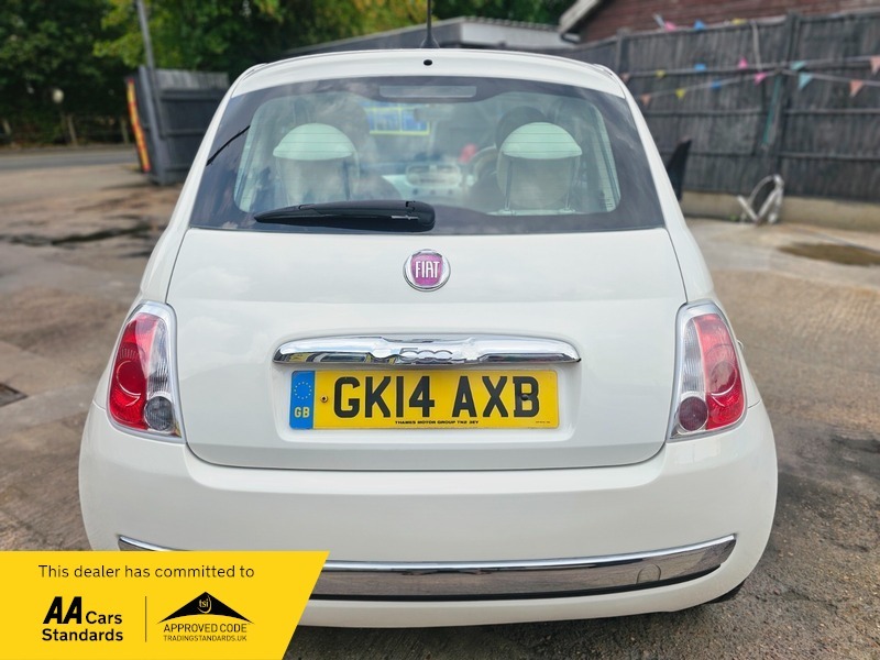 Fiat 500 Lounge White #8