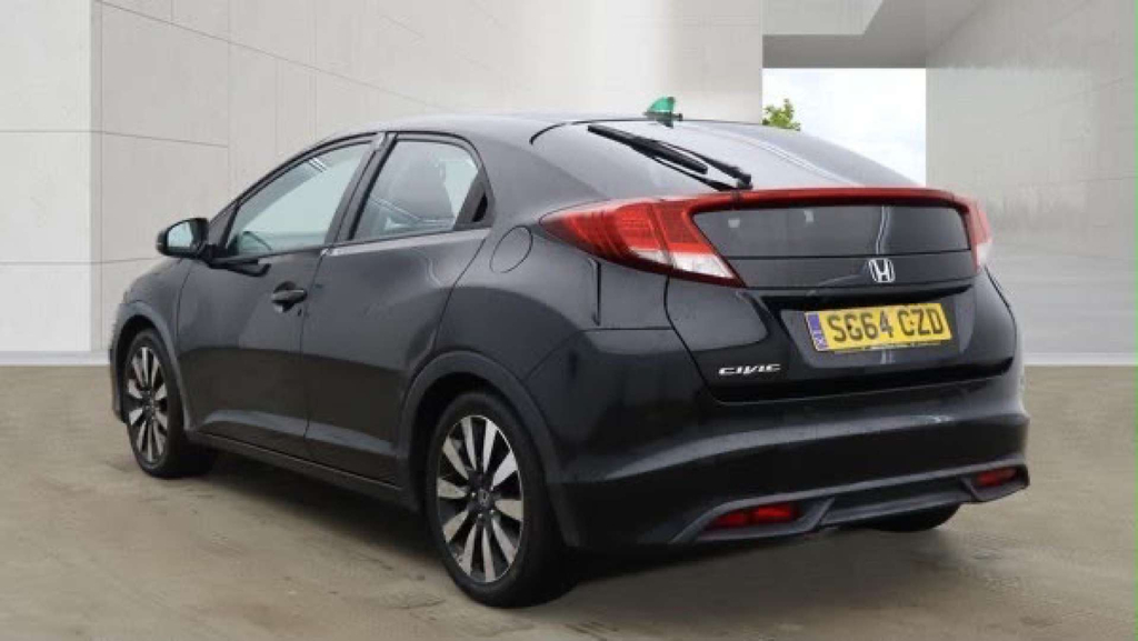 Honda Civic I-vtec Se Black #3