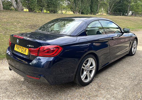 BMW 4 Series 2.0 M Sport Convertible Blue #6