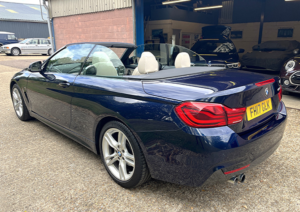 BMW 4 Series 2.0 M Sport Convertible Blue #3