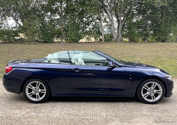 BMW 4 Series 2.0 M Sport Convertible Blue #2