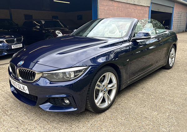 BMW 4 Series 2.0 M Sport Convertible Blue #4