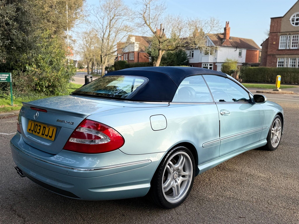 Mercedes-Benz CLK Convertible Blue #5