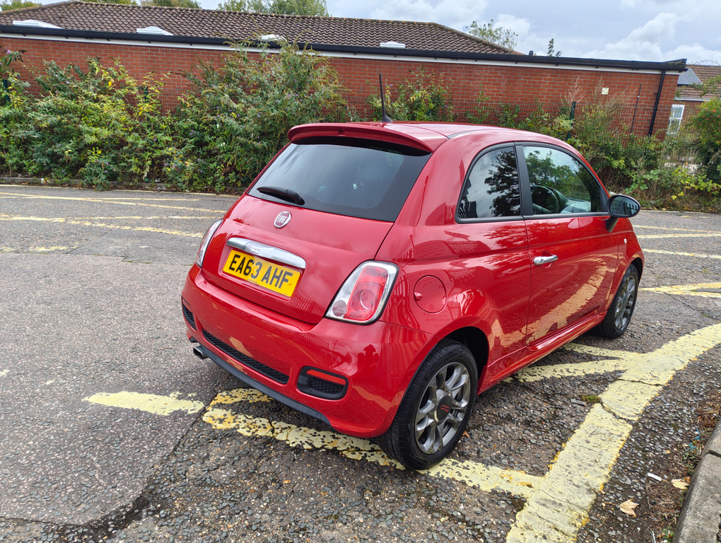 Fiat 500 S Red #3