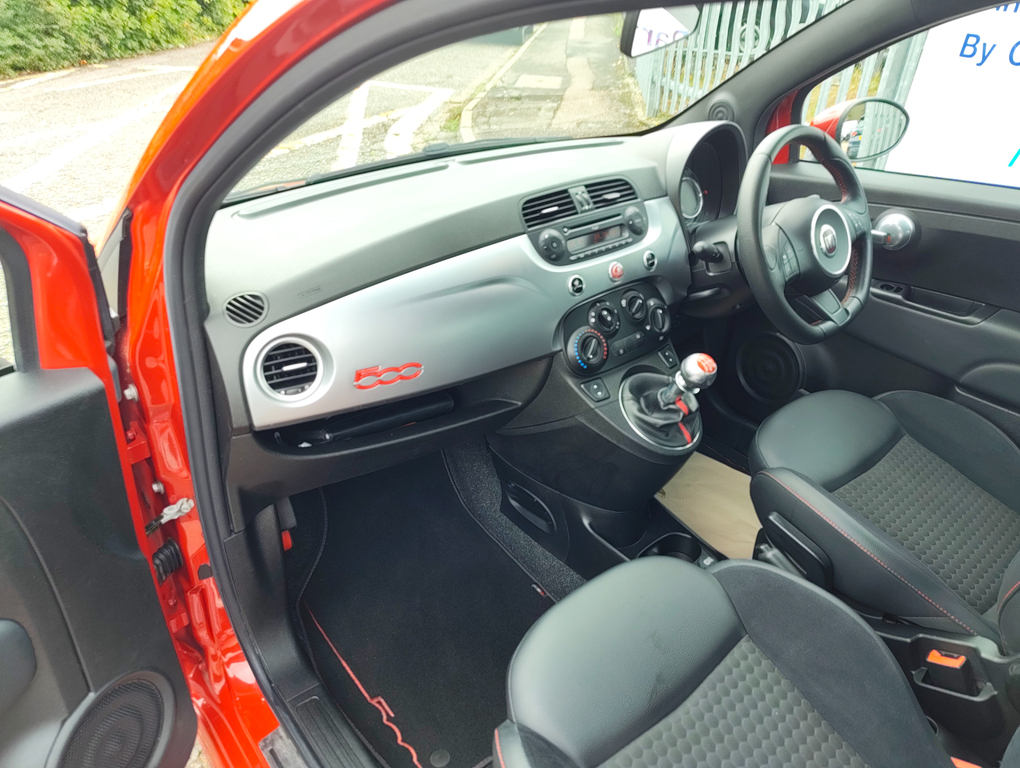 Fiat 500 S Red #6