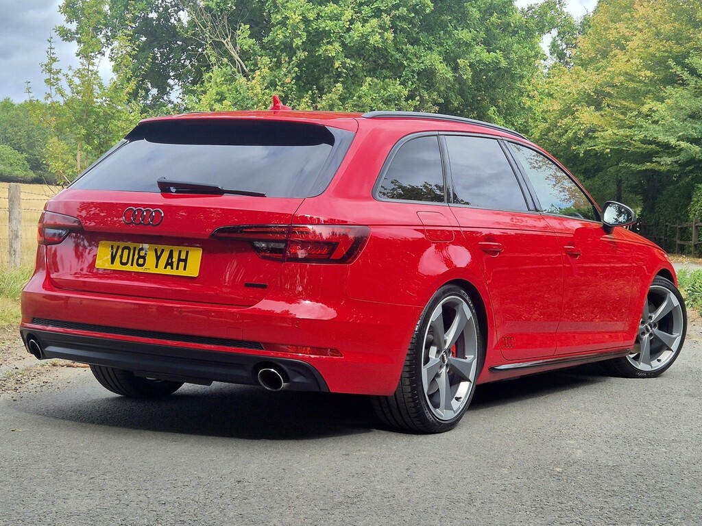 Audi A4 Avant 2.0 Tfsi Quattro Black Edition VO18YAH Red #2