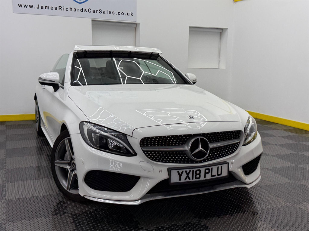 Mercedes-Benz C Class 2.0 Amg Line Cabriolet G-tronic Euro 6 Ss White